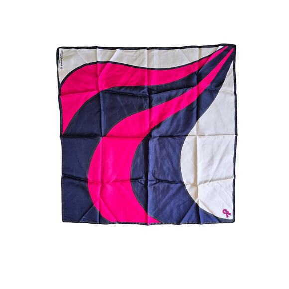 Roberta Di Camerino Made in Italy 100% Silk Square 23" Scarf Neck Purse Tie - Picture 1 of 4